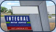 Integral Motors Sign